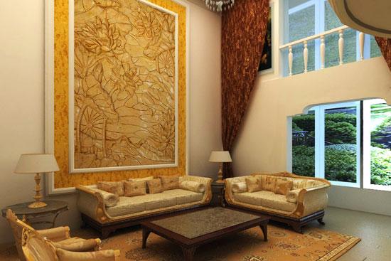 客廳裝修新表情 個(gè)性沙發(fā)背景墻選材攻略