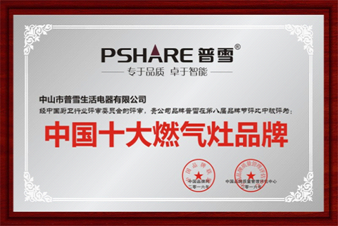 位居中國(guó)十大燃?xì)庠钇放菩辛?普雪以技術(shù)鑄造十年品牌