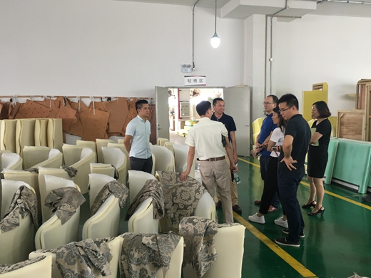 自由人、歐派工程領導到志達家居參觀