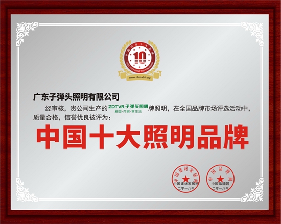 子彈頭照明:榮譽雙降,實至名歸